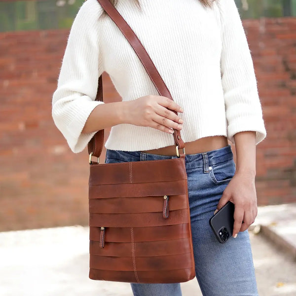 Primehide Boho Layered Leather Bag - Ridgeback