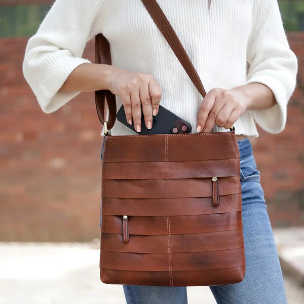 Primehide Boho Layered Leather Bag - Ridgeback