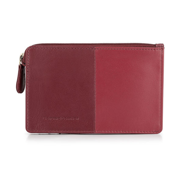Primehide Clara Leather Zipped Card Holder Wallet
