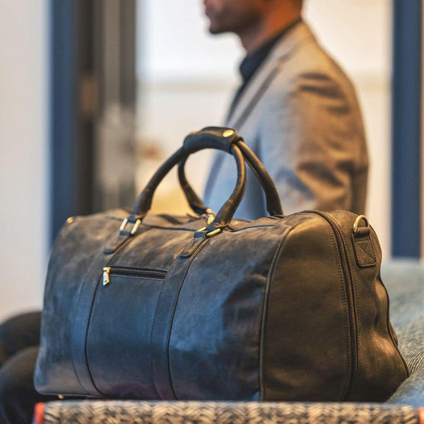 Primehide Columbia Large Leather Duffle Bag