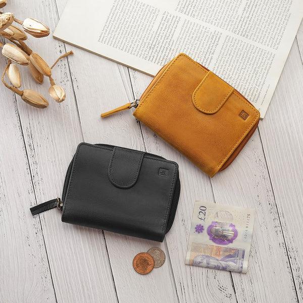 Primehide Columbia Leather Purse With Zip