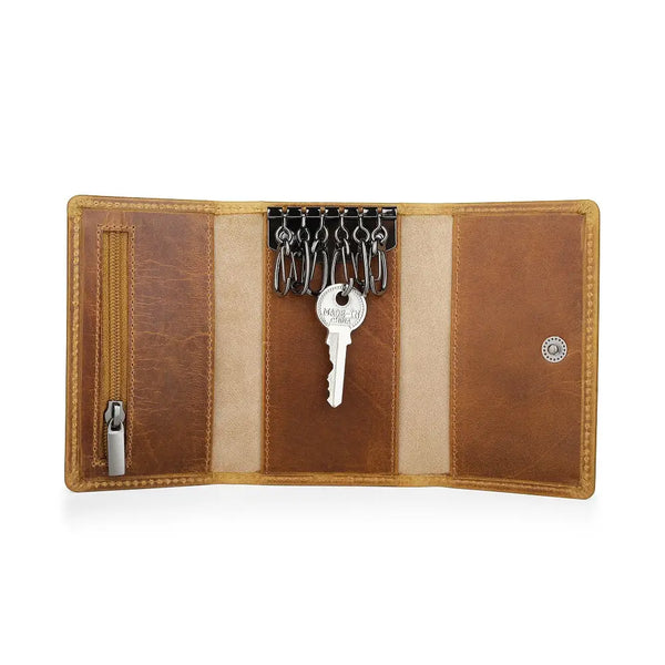 Primehide Leather Key Holder Wallet Basil Mayfair