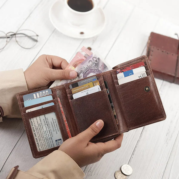 Primehide Leather Purse Trifold - Eterna Aura