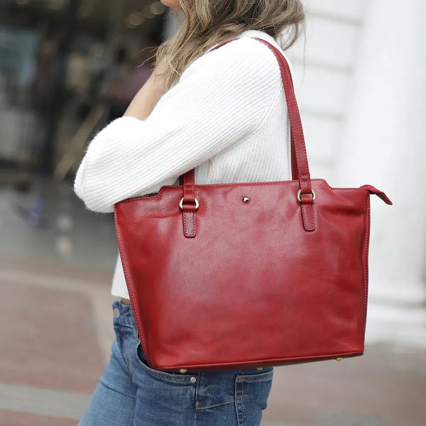 primehide Leather Tote Bag - Juliette Tuscan
