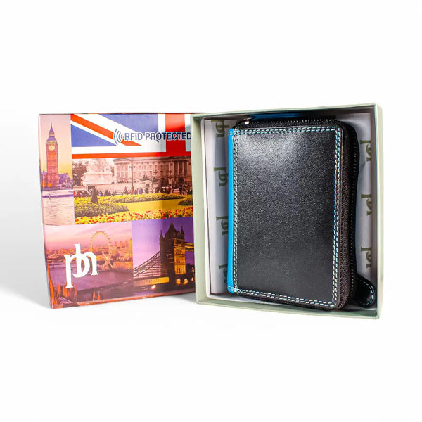 Primehide Leather Zip Around Purse - Pippa London