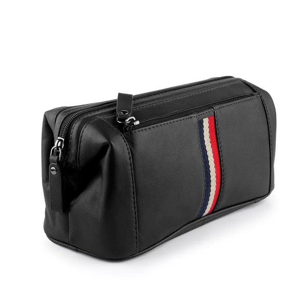 Primehide Mens Leather Wash Bag - Texan