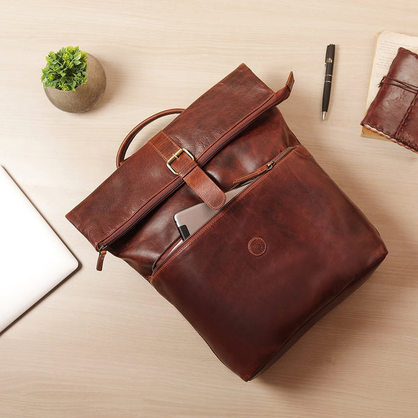 Primehide Orion Leather Backpack