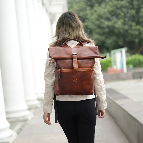 primehide Orion Leather Backpack