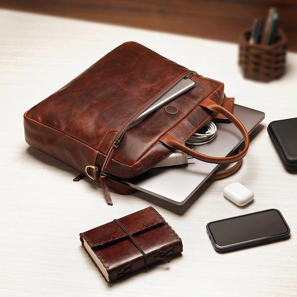 Primehide Orion Leather Briefcase