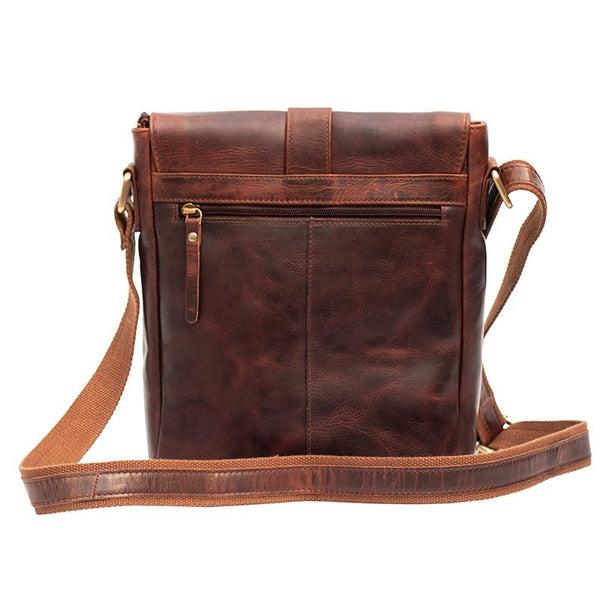 Primehide Roma Large Crossbody Bag Brown