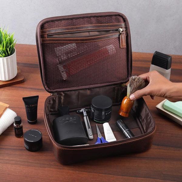 Primehide Savannah Leather Wash Bag