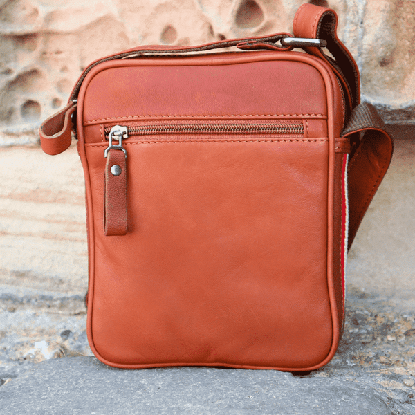 Primehide Small Leather Crossbody Bag - Texan