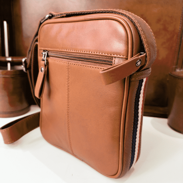Primehide Small Leather Crossbody Bag - Texan