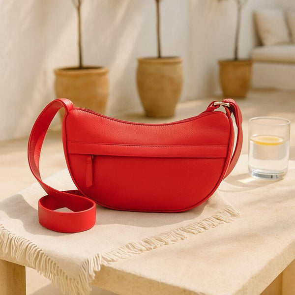 Primehide Soft Leather Half-Moon Sling Bag Seville