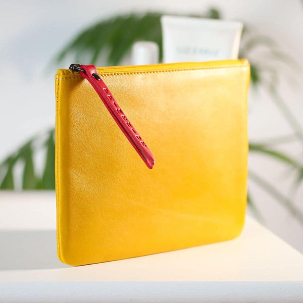 Primehide Soft Leather Makeup Pouch Medium