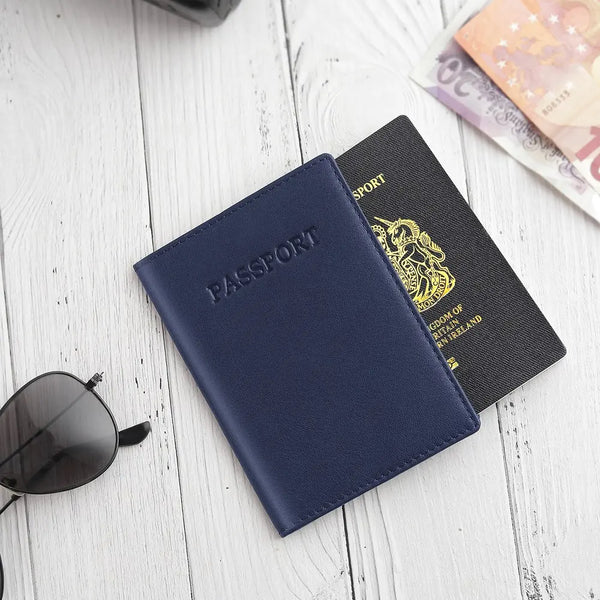 primehide Soft Leather Passport Cover RFID Safe
