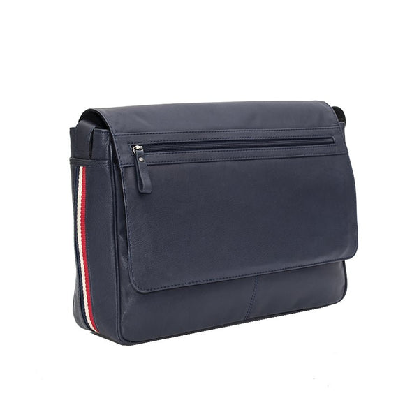 Primehide Texan Messenger Bag With Stripe