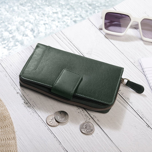 Primehide Velura Large Zip Around Purse