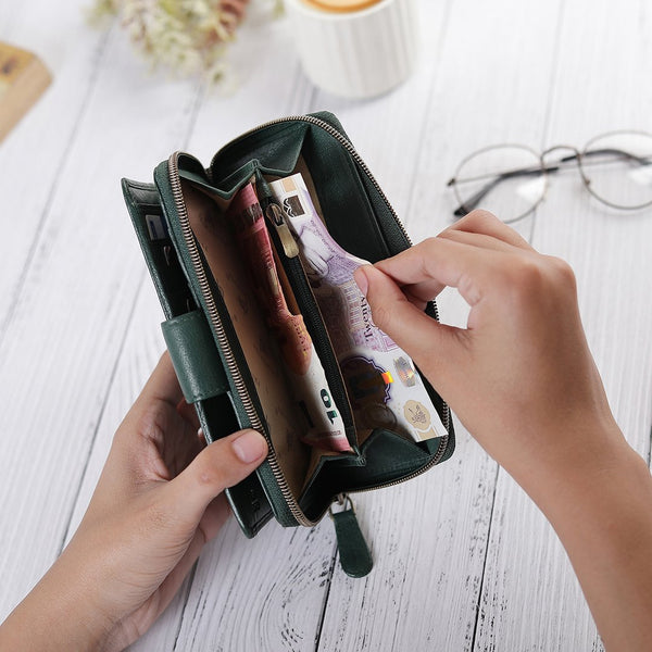 Primehide Velura Large Zip Around Purse