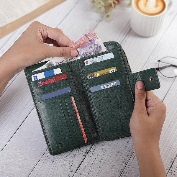 Primehide Velura Large Zip Around Purse