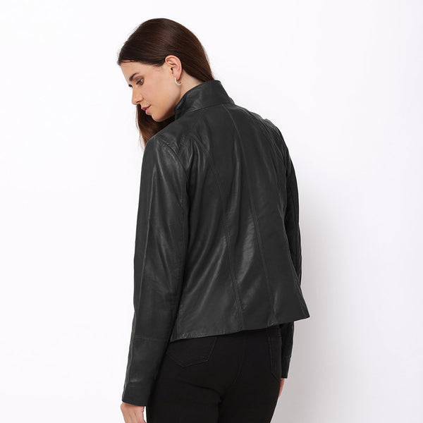 Primehide Women's Black Leather Jacket – Reilly