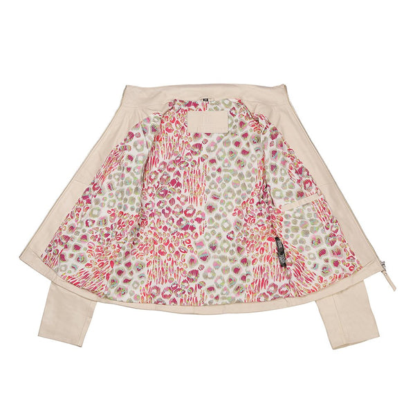 Primehide Women's Cream Leather Jacket – Reilly