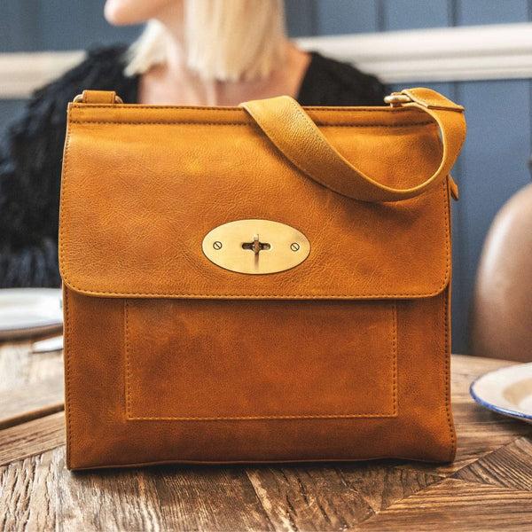 Primehide Women’s Leather Crossbody Bag – Columbia