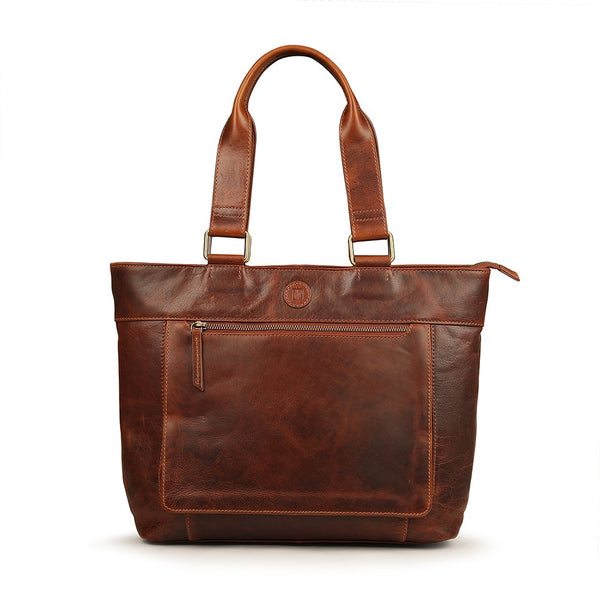 Primehide Women's Leather Laptop Tote Bag – Orion