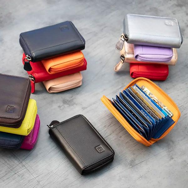 primehide RFID Concertina Leather Credit Card Wallet