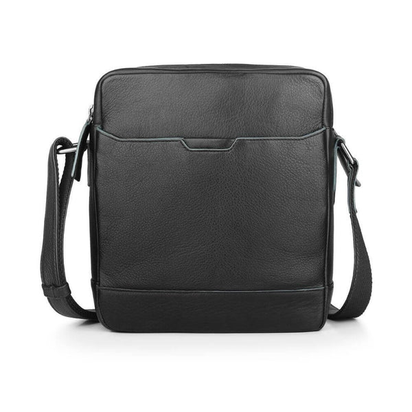 primehide Secure Zip-Top Leather Messenger Bag for Tablets & Travel Theo Hudson