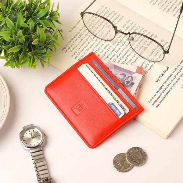 Primehide Slim Leather Card Holder With RFID Protection