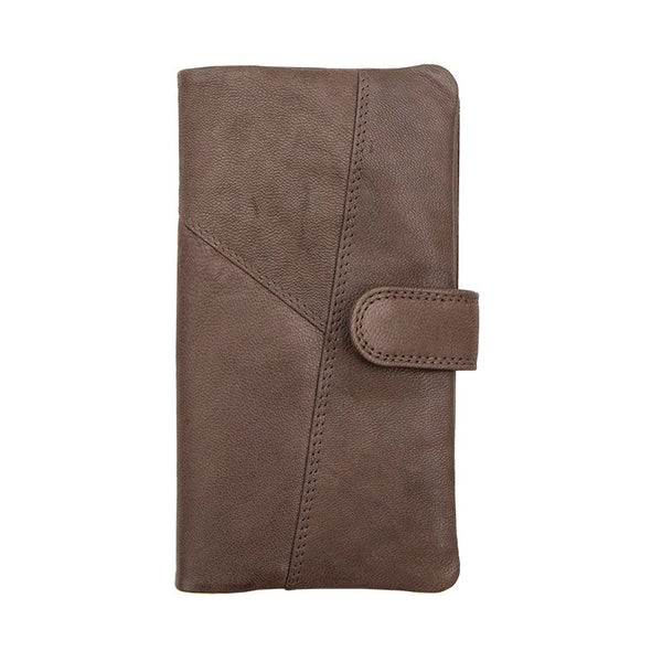 primehide Soft Brown Leather Bifold Purse | RFID Secure | Final Sale – Limited Stock