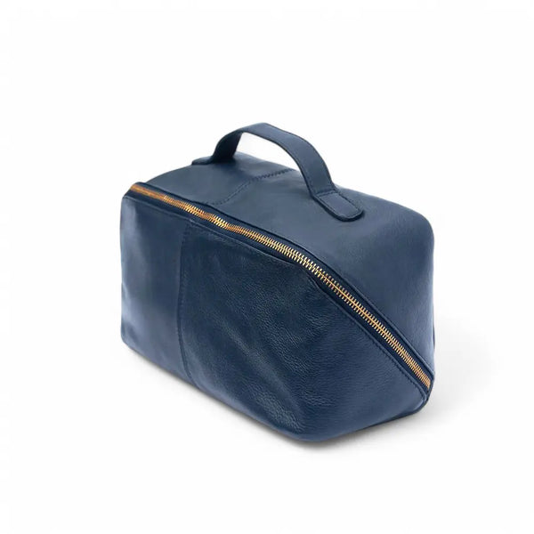 Primehide Soft Leather Large Makeup Washbag - Seville