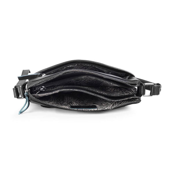 Primehide The Ultimate Organiser Leather Crossbody Bag With Built-in Wallet Cleo Hudson