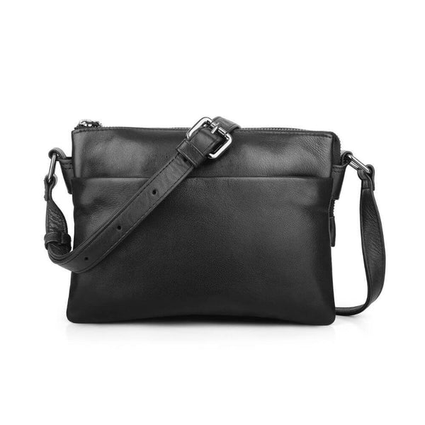 primehide The Ultimate Organiser Leather Crossbody Bag with Built-in Wallet Cleo Hudson