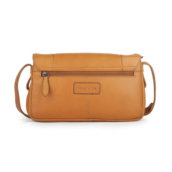 Primehide Waxy Leather Organiser Bag With Triple Zip & Built-in Wallet Ida Chester