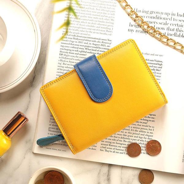 primehide Women's Multi-Colour Leather Purse – Jasmine London