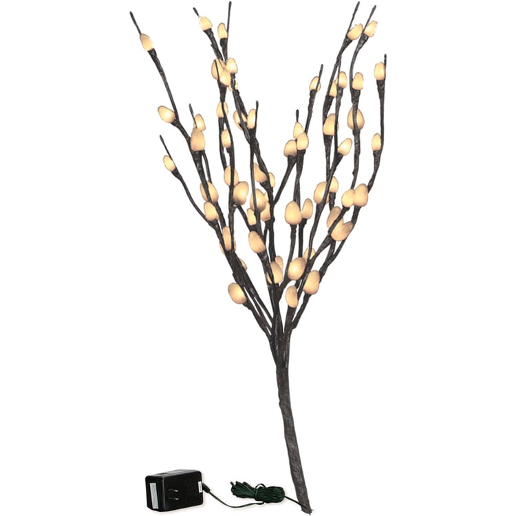 Primitives By Kathy 60 Light Small Pussy Willow Twig