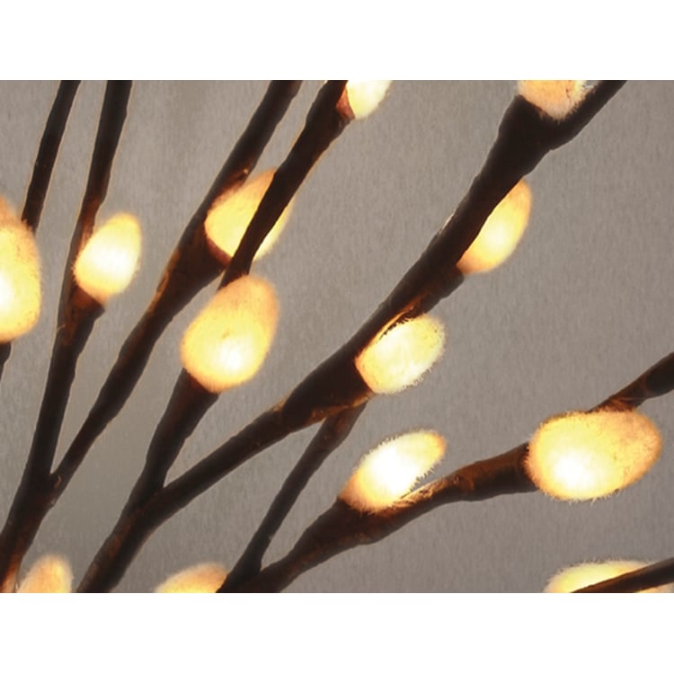 Primitives By Kathy 60 Light Small Pussy Willow Twig