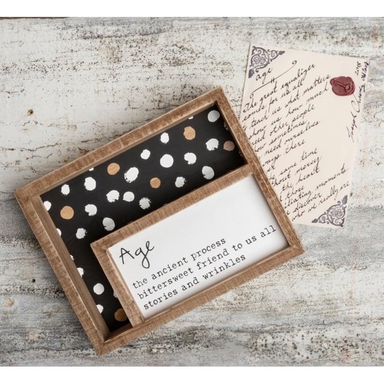 Primitives By Kathy Age The Ancient Process Inset Box Sign