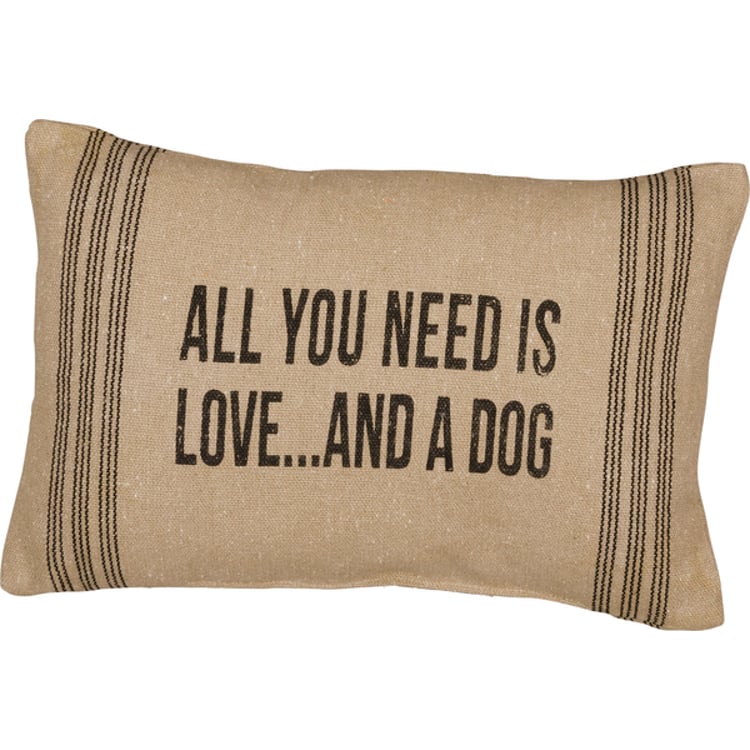 primitives by kathy All You Need Is Love And A Dog Pillow