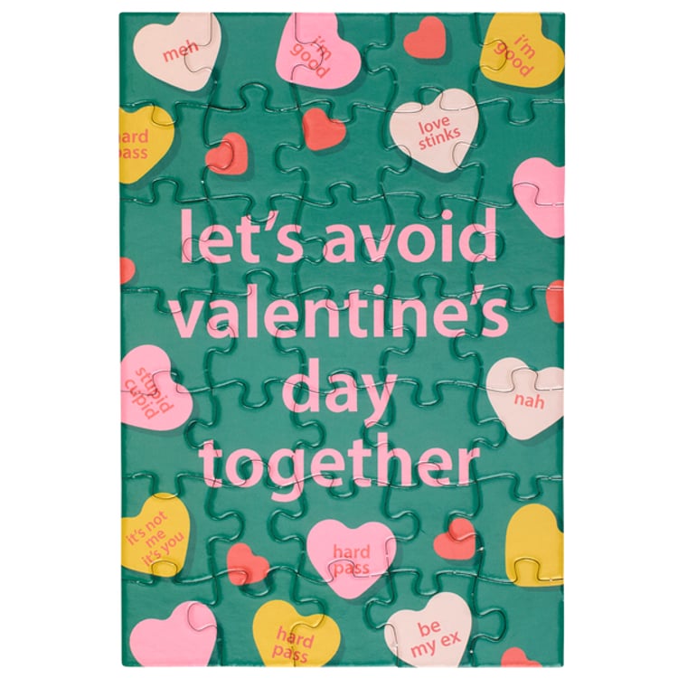 Primitives By Kathy Avoid Valentine's Together Puzzle Card
