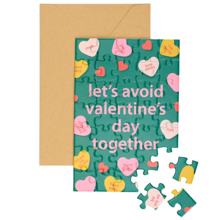 primitives by kathy Avoid Valentine's Together Puzzle Card