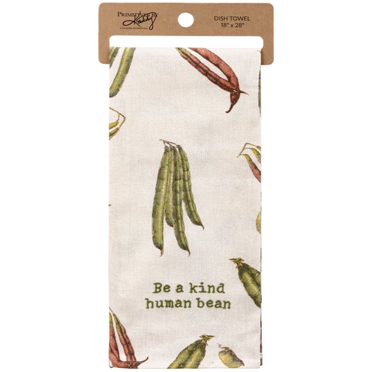 Primitives By Kathy Be A Kind Human Bean Kitchen Towel