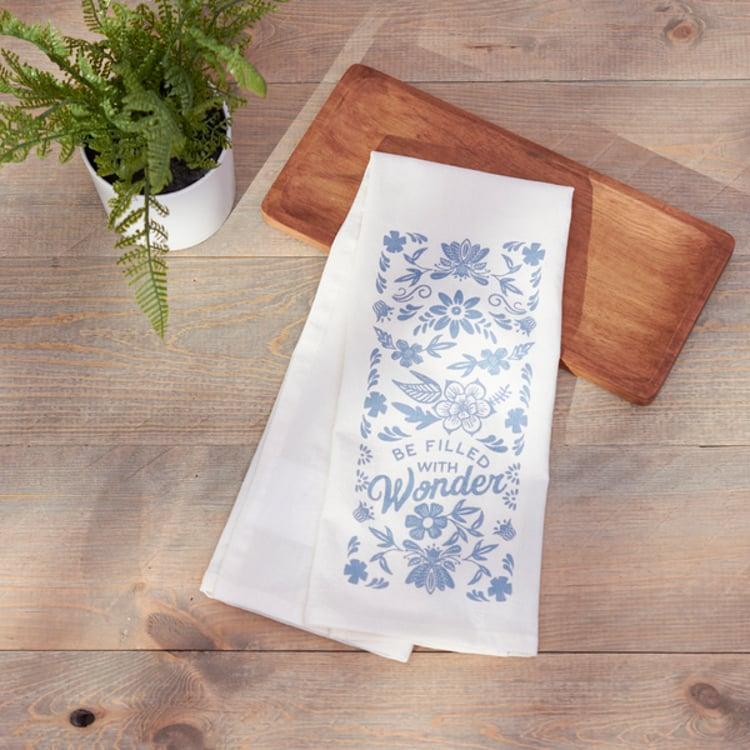 Primitives By Kathy Be Filled With Wonder Kitchen Towel