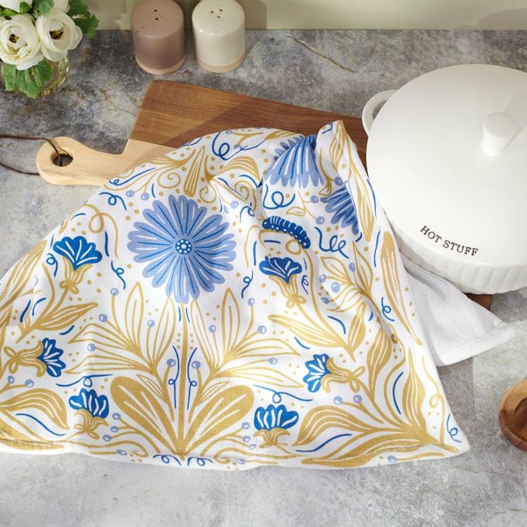 Primitives By Kathy Caterpillar Floral Kitchen Towel