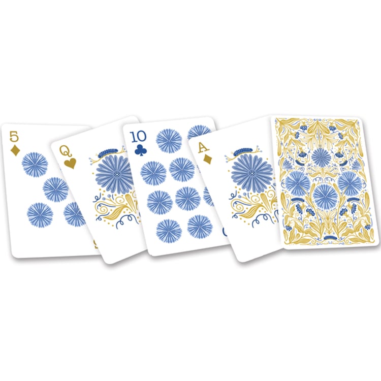 Primitives By Kathy Caterpillar Floral Playing Cards