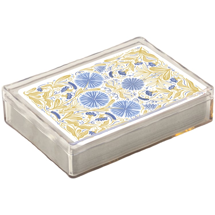 Primitives By Kathy Caterpillar Floral Playing Cards