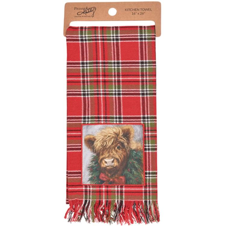 Primitives By Kathy Christmas Highland Kitchen Towel