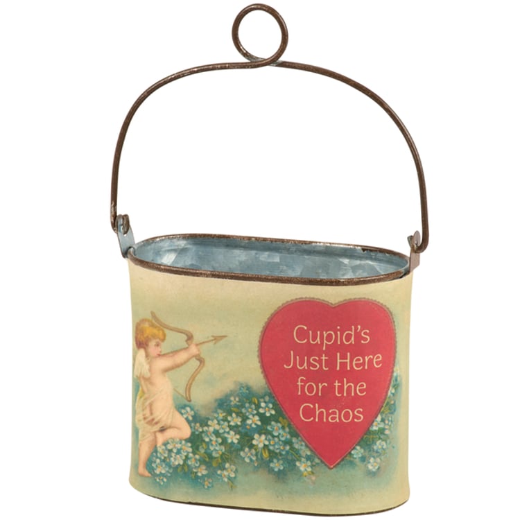 Primitives By Kathy Cupid's Just Here For The Chaos Small Bucket